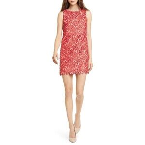 Nwt | Alice + Olivia Clyde Sleeveless A-Line Minidress in Bright Poppy Size 6